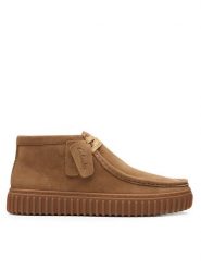 Clarks Trzewiki Torhill Hi 26173663 Brązowy. Brązowe botki męskie Clarks, bez wzorów, ze skóry, bez obcasa, bez zapięcia. Za 469.99 zł.