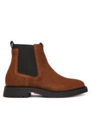 Tommy Hilfiger Sztyblety Comfort Lwt FM0FM05592 Brązowy. Brązowe botki męskie Tommy Hilfiger, bez wzorów, ze skóry, bez obcasa, bez zapięcia. Za 449.99 zł.