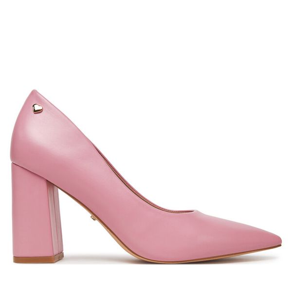 Czółenka DeeZee. Czerwone czółenka damskie DeeZee, bez wzorów, bez obcasa, bez zapięcia. Za 139.99 zł.