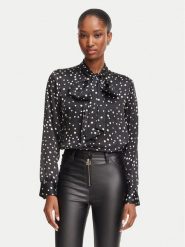 Rinascimento Koszula CFC0130434003 Czarny Loose Fit. Czarne koszule damskie Rinascimento, l, bez wzorów, z syntetyku, bez kołnierzyka, bez ramiączek. Za 574.99 zł.