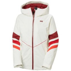 Damska kurtka narciarska Helly Hansen Panorama. Białe kurtki sportowe damskie Helly Hansen, l, bez wzorów, z materiału, bez ramiączek, bez kaptura, narciarskie, primaloft. Za 1,286.70 zł.