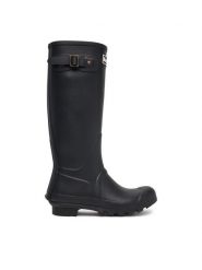 Barbour Kalosze Bede Tall Welly LRF0043BK11 Czarny. Czarne kalosze damskie Barbour, bez wzorów, z syntetyku, bez zapięcia. Za 464.99 zł.