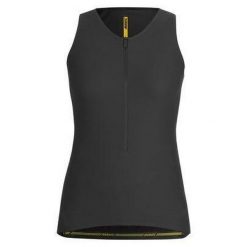 Damski tank top Mavic Aksium. Czarne topy damskie MAVIC, l, bez wzorów, sportowe, bez kołnierzyka, bez ramiączek. W wyprzedaży za 294.00 zł.