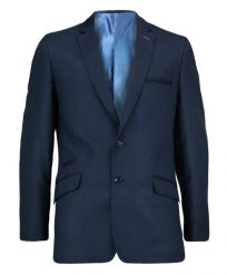 Granatowa Elegancka Marynarka, Taliowana, 2 Guziki, 2 Rozcięcia - Casino, Męska. Niebieskie garnitury męskie Casino, m, bez wzorów, z poliesteru, eleganckie. Za 249.00 zł.