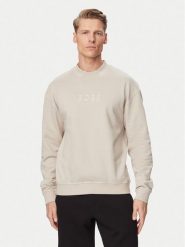 BOSS Bluza 50561510 Beżowy Regular Fit. Brązowe bluzy męskie Boss, l, bez wzorów, z bawełny, bez ramiączek, bez kaptura. Za 499.99 zł.