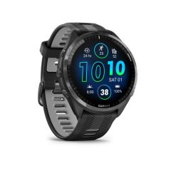Zegarek inteligentny multisportowy GPS Cardio Garmin Forerunner 965 czarno-szary. Czarne zegarki męskie Garmin, bez wzorów. Za 2,549.00 zł.