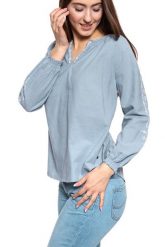 DAMSKA BLUZKA MUSTANG Edda V Embroidery 1008923 5084. Bluzki damskie Mustang, s, bez wzorów, bez kołnierzyka, bez ramiączek. W wyprzedaży za 39.99 zł.