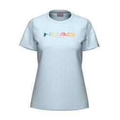 RAINBOW T-Shirt Women. Niebieskie koszulki sportowe damskie Head, bez wzorów, bez ramiączek, tenisowe. W wyprzedaży za 153.00 zł.