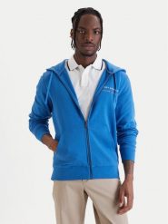 Tommy Hilfiger Bluza Brand Love MW0MW42462 Niebieski Regular Fit. Niebieskie bluzy męskie Tommy Hilfiger, l, bez wzorów, z bawełny, bez ramiączek, bez kaptura. Za 529.99 zł.