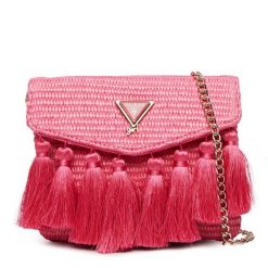 Torebka Guess. Czerwone torebki do ręki damskie Guess, z aplikacjami, bez dodatków. Za 229.99 zł.