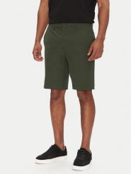 BOSS Szorty materiałowe S_Commuter_10.5 Inch 50540337 Zielony Slim Fit. Zielone szorty męskie Boss, bez wzorów, z materiału. Za 309.99 zł.