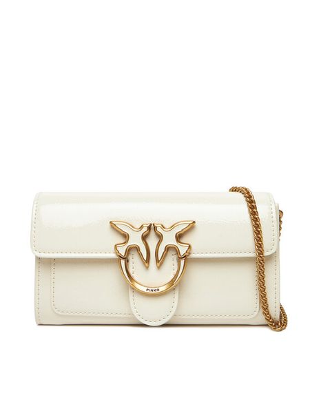 PINKO Torebka Love One Wallet C PE25 PLTT 100062 A1UV Biały. Białe torebki do ręki damskie Pinko, bez wzorów, ze skóry, bez dodatków. Za 829.99 zł.