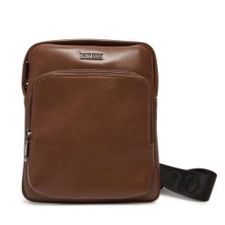 Saszetka Guess. Brązowe saszetki i nerki męskie Guess, z aplikacjami. Za 239.99 zł.