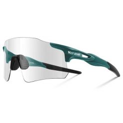 Lekkie okulary rowerowe fotochromowe z poliwęglanu. Zielone okulary przeciwsłoneczne damskie WEST BIKING. Za 143.84 zł.