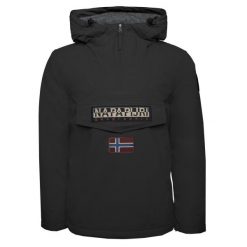 Kurtka puchowa Mężczyzna NAPAPIJRI RAINFOREST WINTER 3. Czarne kurtki męskie Napapijri, m, bez wzorów, z puchu, sportowe, bez kaptura. W wyprzedaży za 820.85 zł.