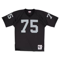 Koszulka Nfl Los Angeles Raiders Howie Long. Czarne bluzki damskie Mitchell & Ness, bez wzorów, sportowe, bez kołnierzyka, bez ramiączek. Za 1,169.00 zł.