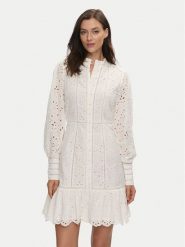 YAS Sukienka koktajlowa Alessia 26034658 Biały Regular Fit. Białe sukienki damskie YAS, xl, bez wzorów, z bawełny, wizytowe, bez kołnierzyka, bez ramiączek. Za 289.99 zł.