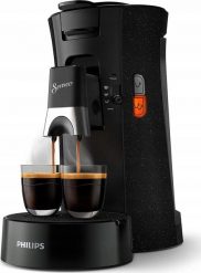 Ekspres przelewowy Philips Philips Senseo Select CSA230/69, pad machine (black (glossy)). Czarne ekspresy przelewowe Philips. Za 340.18 zł.
