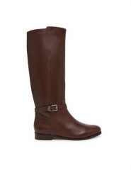 LAUREN RALPH LAUREN Oficerki 802974383002 Brązowy. Brązowe kozaki damskie Lauren Ralph Lauren, bez wzorów, ze skóry, bez obcasa, na płaskiej podeszwie, bez zapięcia. Za 1,299.00 zł.
