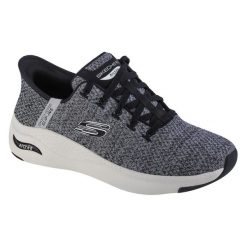 Buty sportowe Sneakersy męskie, Skechers Arch Fit-New Verse. Szare buty sportowe męskie Skechers, bez wzorów, bez zapięcia, trekkingowe. Za 379.99 zł.