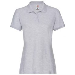 Damska Koszulka Polo Premium Heather. Szare koszulki sportowe damskie fruit of the loom, xl, bez wzorów, bez ramiączek. Za 80.99 zł.