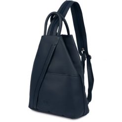 Plecak Damski Włoski Plecaczek Skórzany Granatowy Mały Beltimore T52. Niebieskie plecaki damskie bez wzorów, ze skóry, eleganckie. Za 249.99 zł.