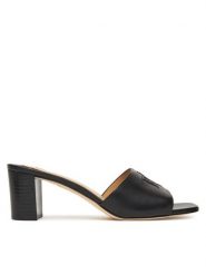 LAUREN RALPH LAUREN Klapki Everley Block-Heel 802974364001 Czarny. Czarne klapki damskie Lauren Ralph Lauren, bez wzorów, ze skóry, bez obcasa, bez zapięcia. Za 539.99 zł.