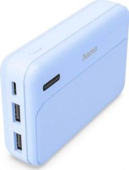 Hama Power Pack Pocket 10 10000 mAh 2X USB-A niebieski. Niebieskie powerbanki . Za 59.90 zł.