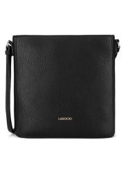 Lasocki Torebka LSK-K-031-06 Czarny. Czarne listonoszki damskie Lasocki, bez wzorów, z materiału, bez dodatków. Za 169.99 zł.