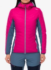 Kurtka hybrydowa damska CMP Yurexa Jacket Hybrid Fix Hood. Czerwone kurtki sportowe damskie CMP, l, bez wzorów, z elastanu, bez ramiączek, bez kaptura, trekkingowe, primaloft. Za 742.00 zł.
