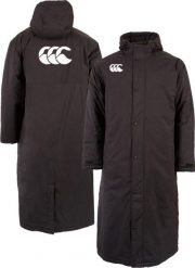 Parka Canterbury Club Subs. Niebieskie parki męskie CANTERBURY, na zimę, s, bez wzorów, z materiału, bez kołnierzyka, z kapturem. Za 633.50 zł.