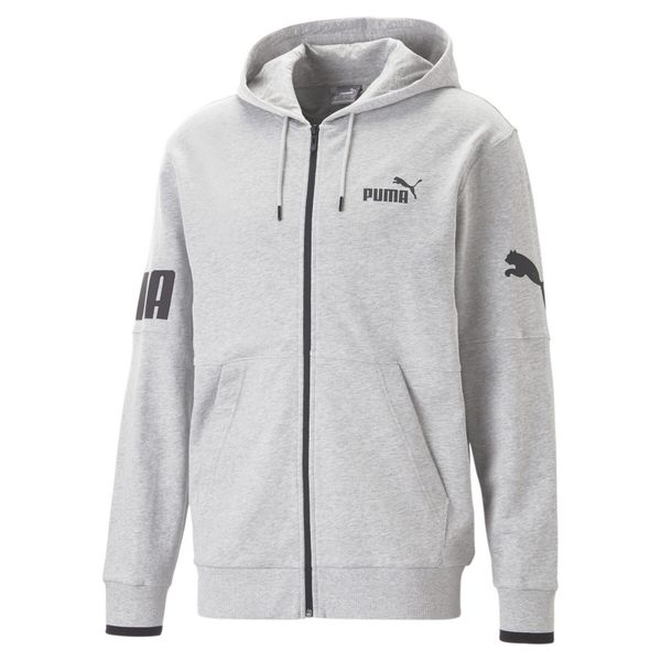 Puma Bluza Power Colorblock Fz Tr 67332704. Szare bluzy męskie Puma, m, bez wzorów, bez ramiączek, bez kaptura. Za 195.99 zł.