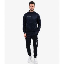 Givova Cuba Dres Marino - komplet bluza i spodnie. Niebieskie bluzy damskie 30SEVEN, m, bez wzorów, z dresówki, bez ramiączek, bez kaptura. Za 190.99 zł.