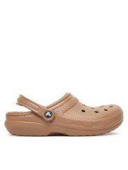 Crocs Klapki Classic Lined Clog 203591 Brązowy. Brązowe klapki męskie Crocs, bez wzorów, z tworzywa sztucznego, bez zapięcia. Za 219.99 zł.