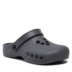 Klapki Dry Walker. Szare klapki damskie Dry Walker, bez wzorów, bez obcasa, bez zapięcia. Za 59.99 zł.