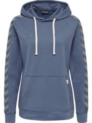 Bluza damska z kapturem Hummel Lmove Classic. Niebieskie bluzy damskie Hummel, xs, bez wzorów, z bawełny, klasyczne, bez ramiączek, z kapturem. Za 193.50 zł.