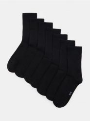 Długie skarpetki OEKO-TEX 7 pack - czarny. Czarne skarpety męskie Sinsay, bez wzorów. Za 22.99 zł.