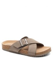 DeeZee Klapki WS280601-02 Szary. Szare klapki damskie DeeZee, bez wzorów, z syntetyku, bez obcasa, bez zapięcia. Za 119.99 zł.