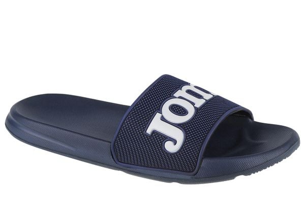 Klapki męskie Joma Sland Men 2033. Niebieskie klapki męskie Joma, bez wzorów, z materiału, bez zapięcia. Za 54.99 zł.