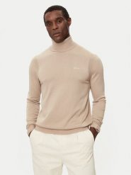 Guess Golf M4BR05 Z3H82 Beżowy Regular Fit. Brązowe swetry męskie Guess, l, z aplikacjami, z syntetyku, bez kołnierzyka, bez ramiączek. Za 429.99 zł.