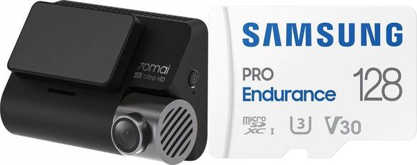Wideorejestrator 70mai Wideorejestrator 70mai A800S Czarny + tylna kamera RC06 + Karta Samsung PRO Endurance 2022 MicroSDXC 128 GB Class. Wideorejestratory 70mai. Za 758.00 zł.