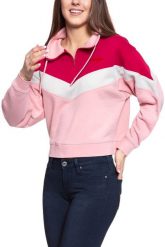 BLUZA WRANGLER CUT N SEW SWEAT BRIDAL ROSE W6N7HYP01 112130799. Czerwone bluzy damskie Wrangler, s, bez wzorów, klasyczne, bez ramiączek, bez kaptura. W wyprzedaży za 59.99 zł.