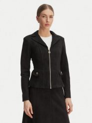 Rinascimento Kurtka z imitacji skóry CFC0127914003 Czarny Slim Fit. Czarne kurtki damskie Rinascimento, s, bez wzorów, ze skóry, bez kaptura. Za 599.99 zł.