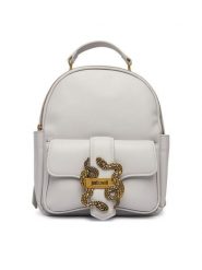 Just Cavalli Plecak 80RA4BA5 ZSA89 Szary. Szare plecaki damskie Just Cavalli, bez wzorów, ze skóry. Za 909.99 zł.