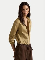 Polo Ralph Lauren Koszula 211A92177012 Beżowy Classic Fit. Brązowe koszule damskie Polo Ralph Lauren, l, bez wzorów, z bawełny, bez kołnierzyka, bez ramiączek. Za 689.99 zł.