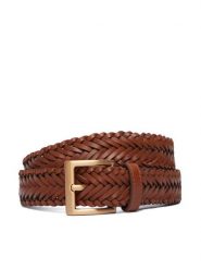 Tommy Hilfiger Pasek Th Soho Braid AM0AM14776 Brązowy. Brązowe paski męskie Tommy Hilfiger, ze skóry. Za 269.99 zł.