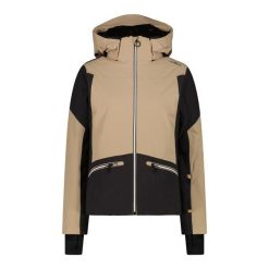 Damska kurtka narciarska z kapturem CMP. Brązowe kurtki sportowe damskie CMP, na zimę, bez wzorów, bez ramiączek, z kapturem, narciarskie. Za 1,125.40 zł.