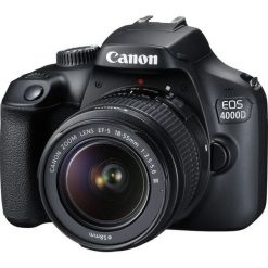 Canon EOS 4000D + 18-55 DC III (3011C003). Lustrzanki cyfrowe Canon. W wyprzedaży za 1,413.00 zł.