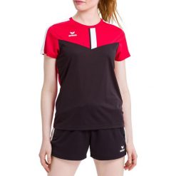 Koszulka damska Erima Squad. Czarne bluzki damskie Erima, s, bez wzorów, z materiału, sportowe, bez kołnierzyka, bez ramiączek. W wyprzedaży za 130.70 zł.