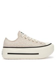 Converse Trampki Chuck Taylor All Star Lift Double Stack Platform Deer A17884C Beżowy. Brązowe trampki i tenisówki damskie Converse, bez wzorów, z materiału, bez zapięcia. Za 419.99 zł.